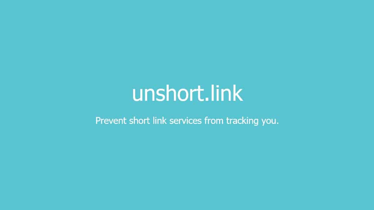 Unshort link
