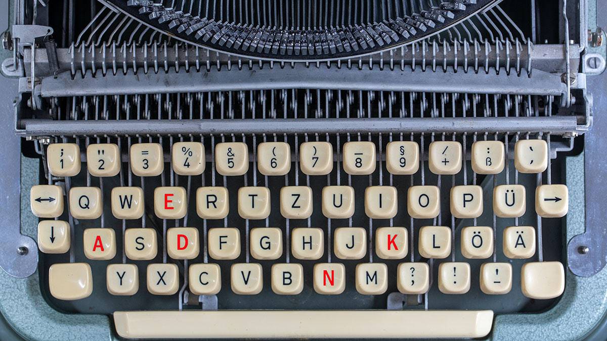 Tastiera italiana con lettere maiuscole accentate