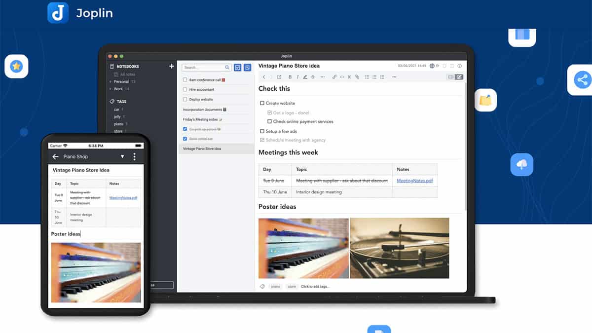 Come usare Joplin con Nextcloud per note crittografate