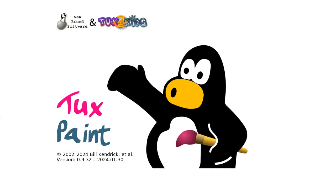 Tux Paint, un programma di disegno per bambini