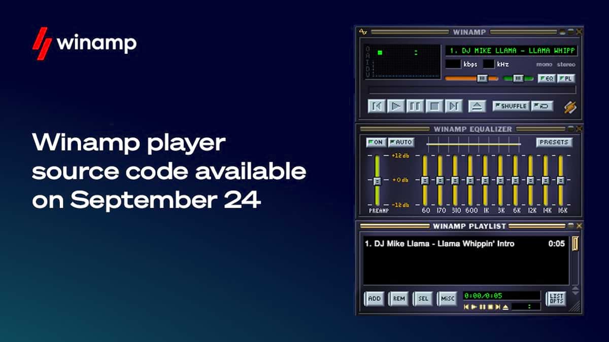 Winamp ha annunciato che rilascierà il codice sorgente del suo storico player