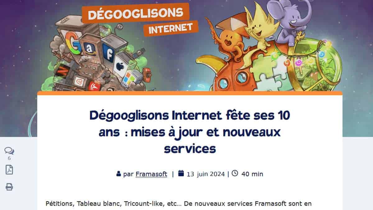 Degooglizzare internet di Framasoft compie 10 anni
