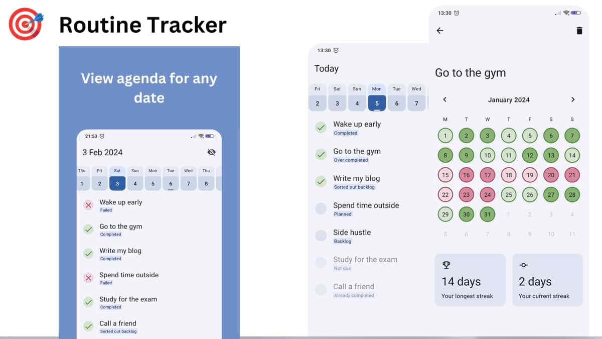 Routine Tracker, organizza le tue routine