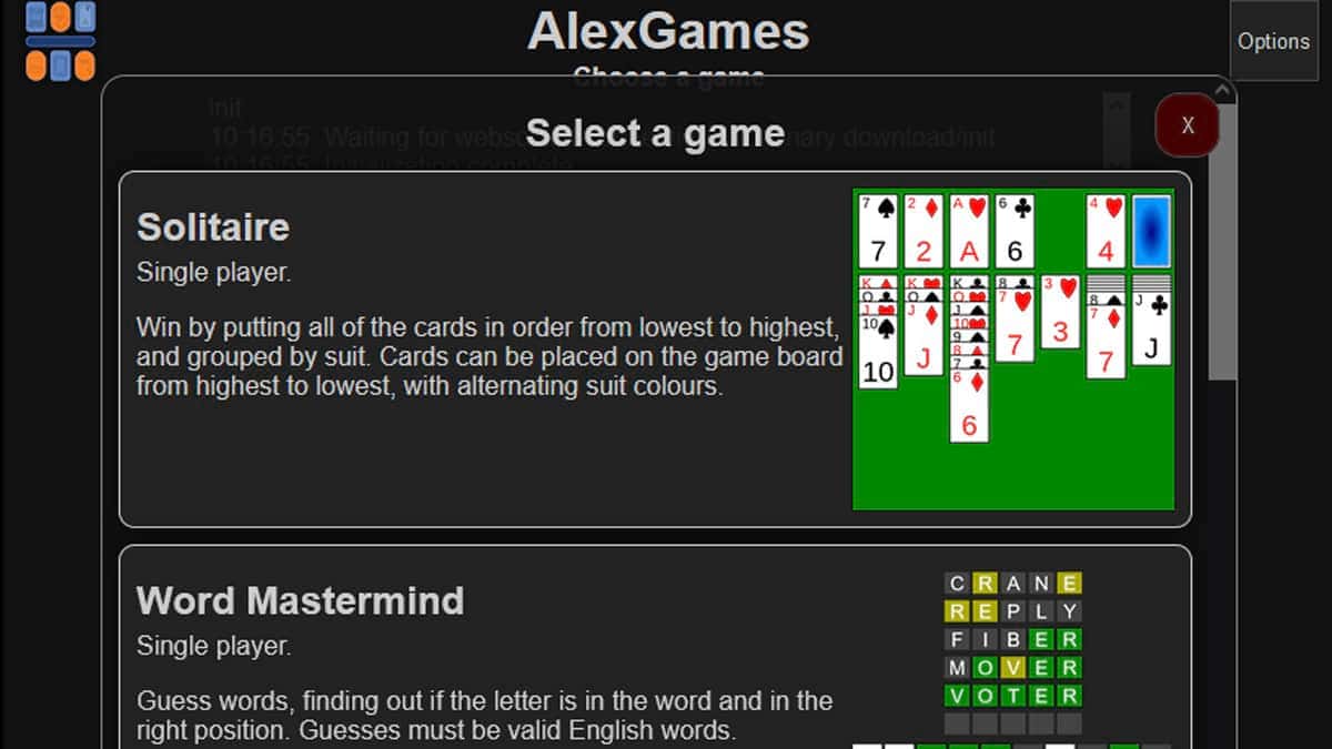 AlexGames, giochi semplici anche in multiplayer