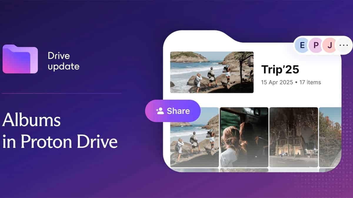 Sono arrivati gli album fotografici su Proton Drive