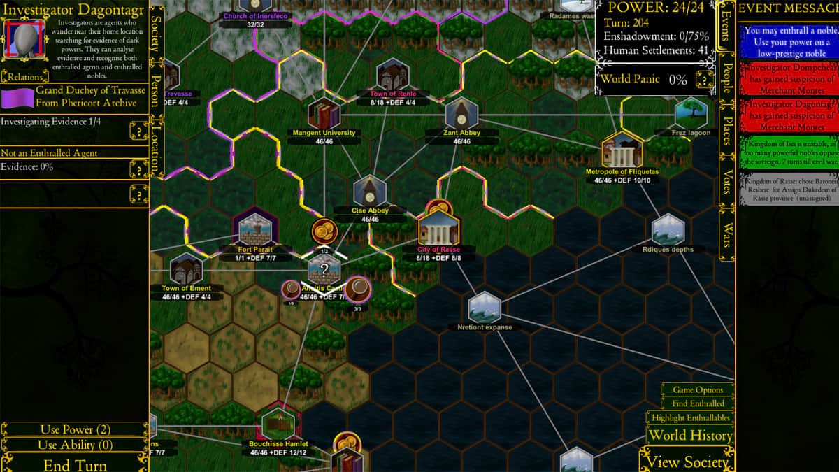 Shadows Behind the Throne 2: un bel gioco strategico open source